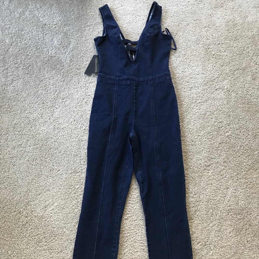 Bebe denim catsuit